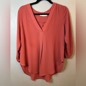 LUSH Kella V Neck Blouse